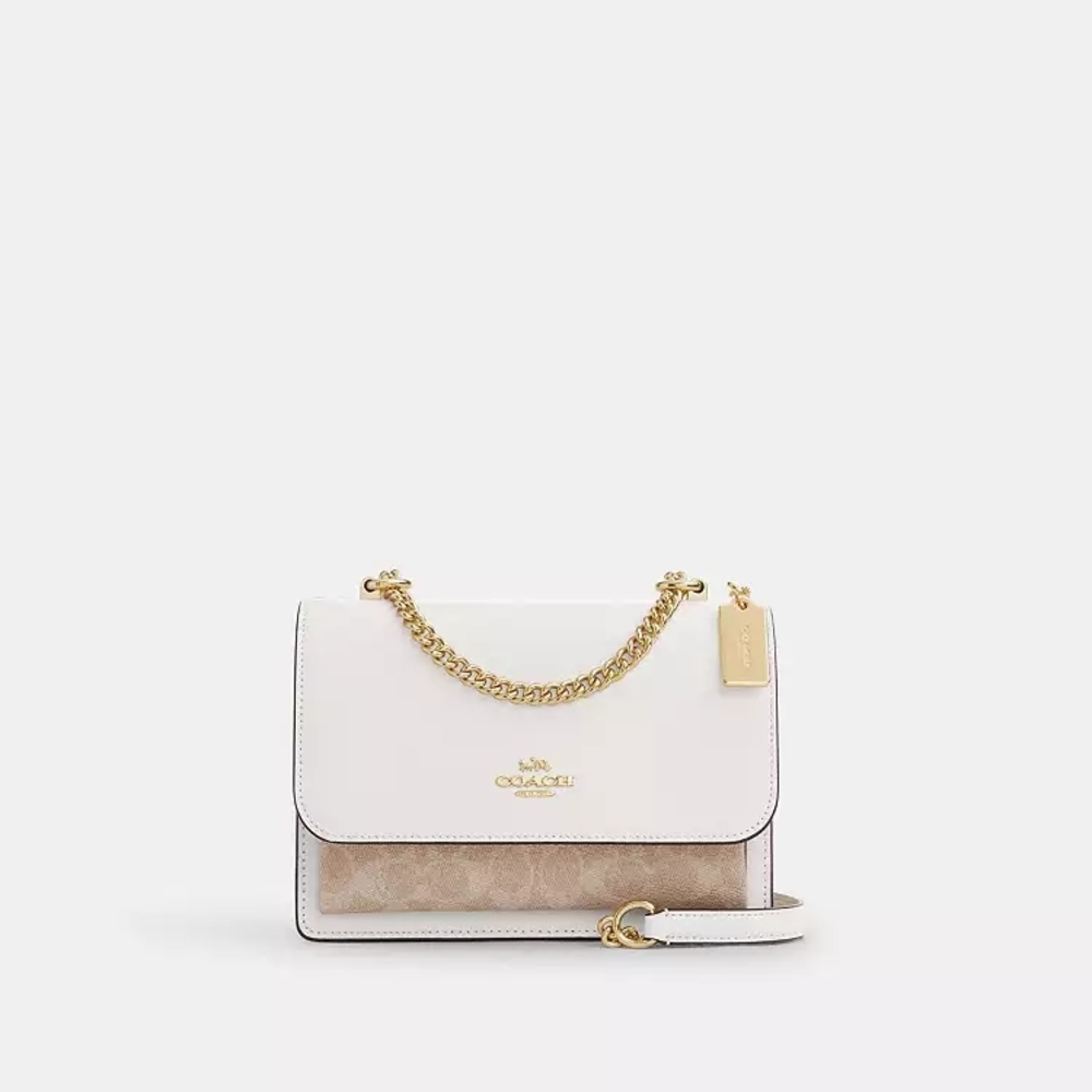 NWT Coach Klare Crossbody in Signature Canvas – White/Chalk Multi